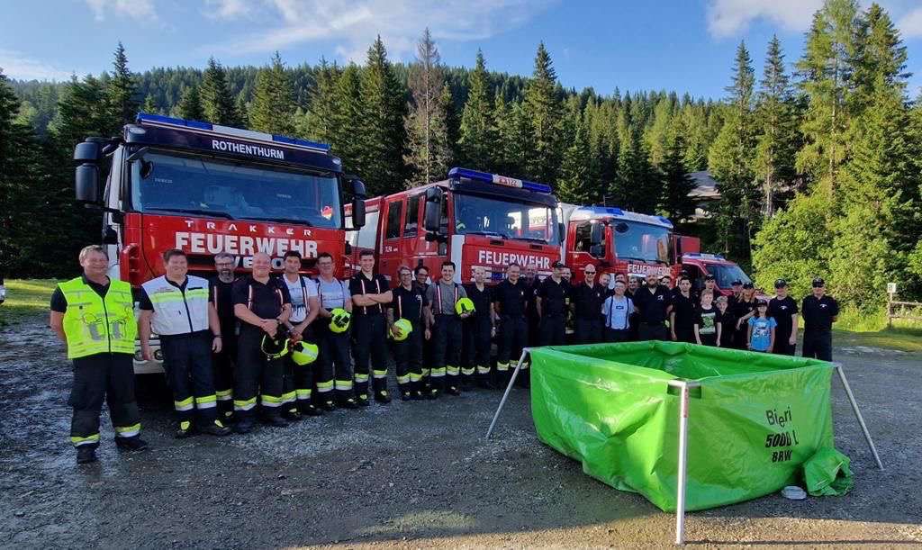 Gemeinsame Übung auf der Schmelz